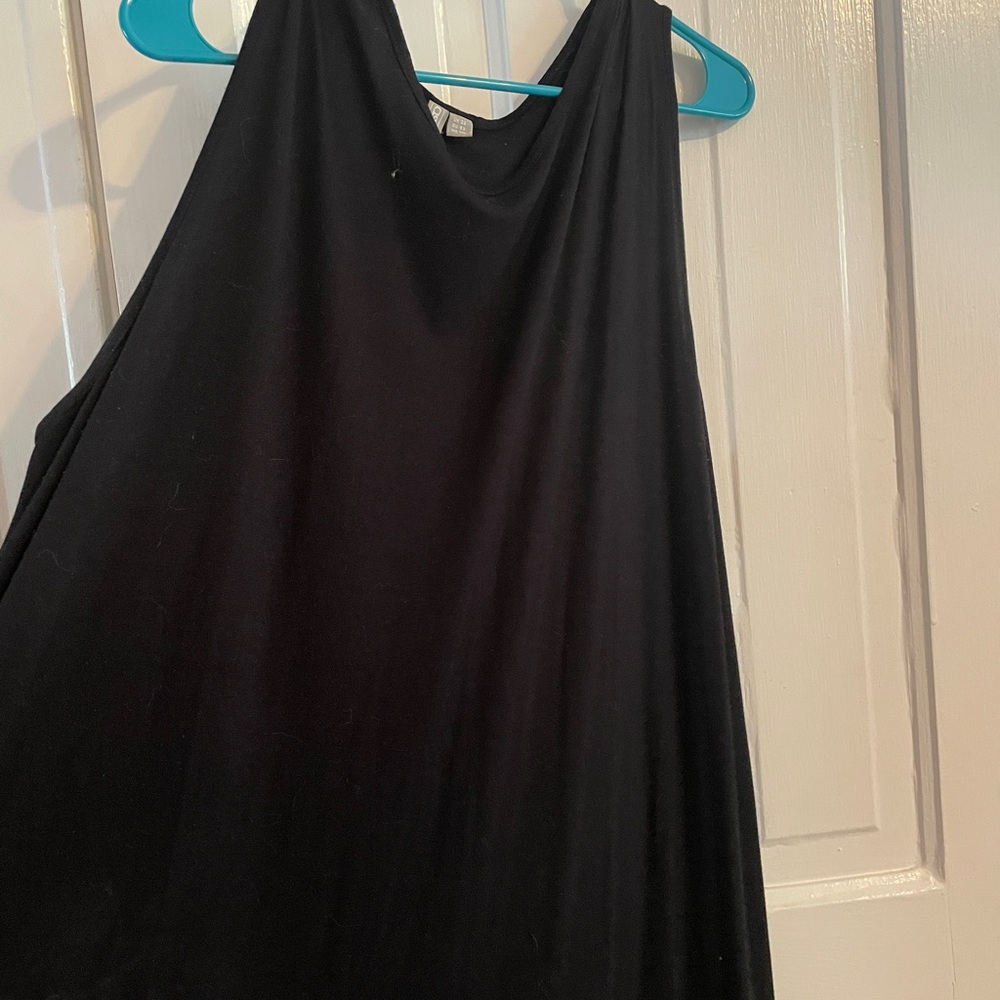 ASOS Black V-Neck swing dress